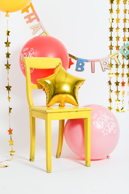 Globos Feliz Cumpleaños Rosa Rojo 80cm 3pcs