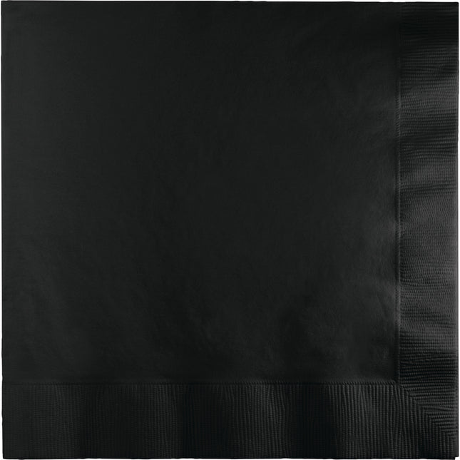 Servilletas Negras 3 Capas 41cm 25ud.