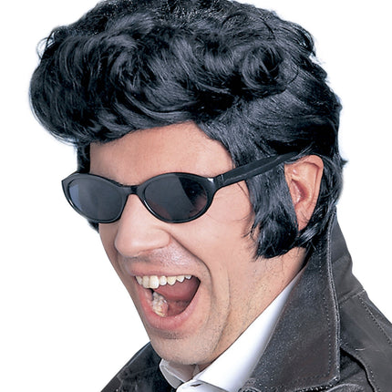 Peluca Elvis Negra