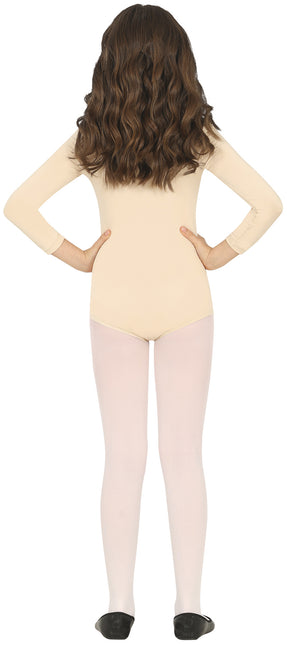 Leotardo de niña Beige