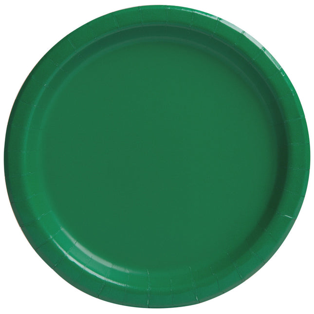 Platos Verde Oscuro 23cm 16ud