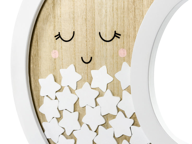 Libro de visitas de madera Luna 38,5cm