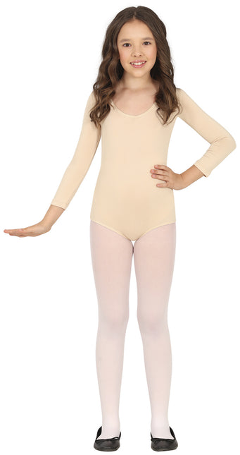 Leotardo de niña Beige