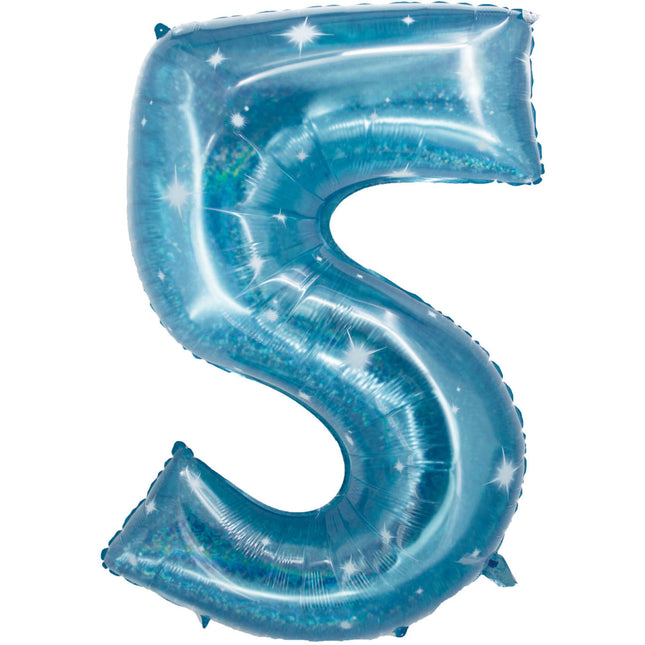 Globo Foil Figura 5 Galaxia 86cm vacío