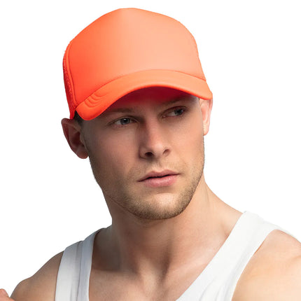 Gorra naranja neón ajustable