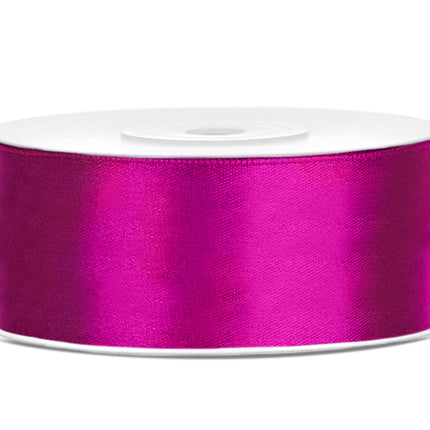 Cinta Raso Fucsia Oscuro 25mm 25m