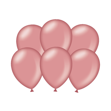 Globos Oro Rosa Metalizados 30cm 6pcs
