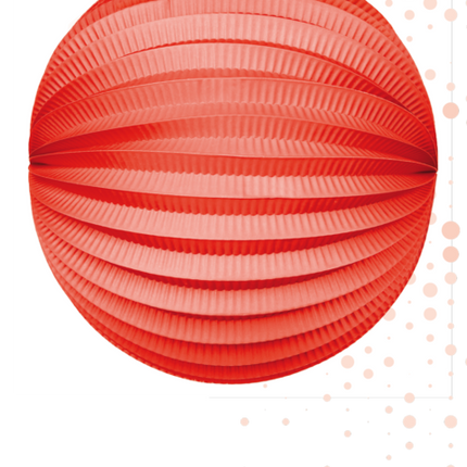 Lampión rojo 25cm