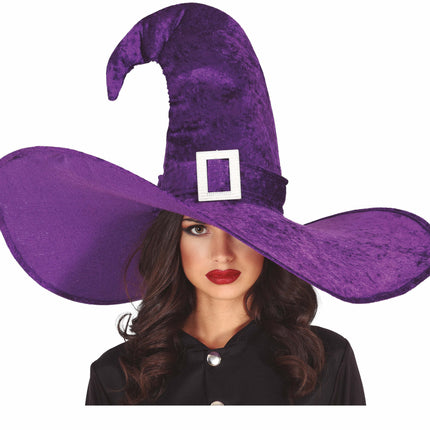 Sombrero Púrpura Bruja Grande