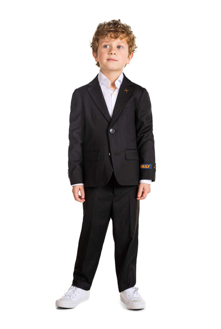 Traje Diario Negro Niño <tc>OppoSuits</tc>