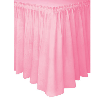 Faldón de mesa rosa claro 4,26 m