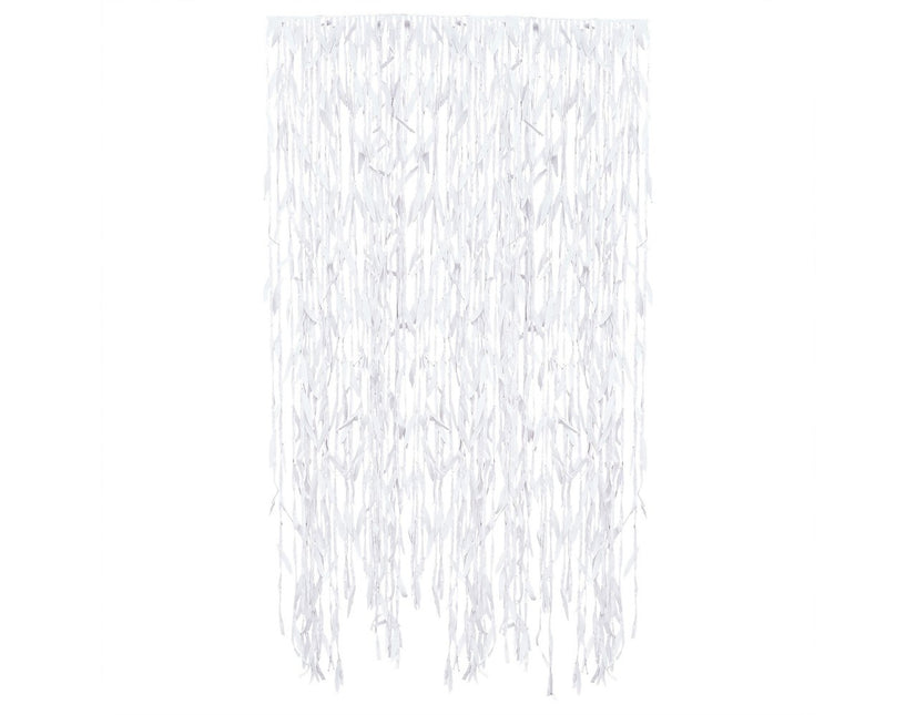 Decoración Colgante Hojas Blancas 1m