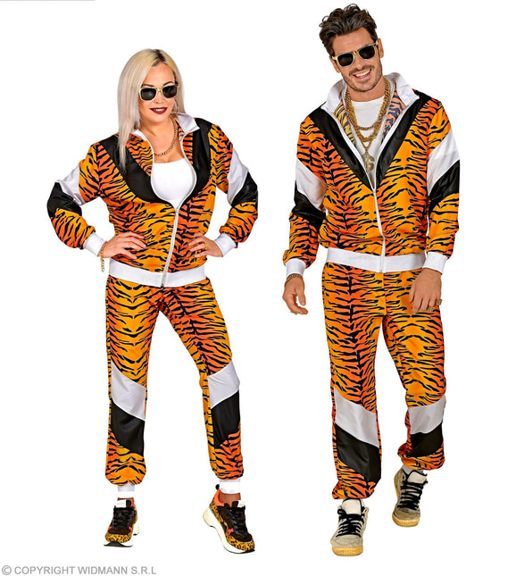 Chándal Neón 80S Estampado Tigre Falso