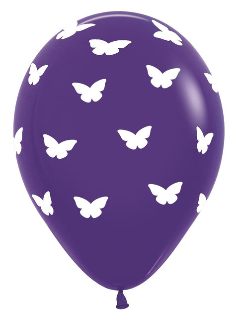 Globos Mariposas Mix 30cm 25pcs