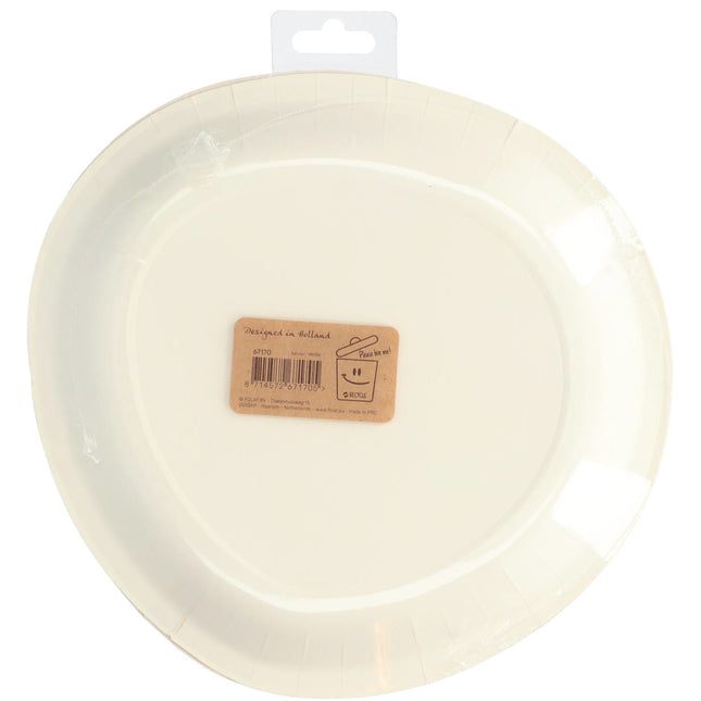 Platos 70 Años Oro Rosa 23cm 8pcs