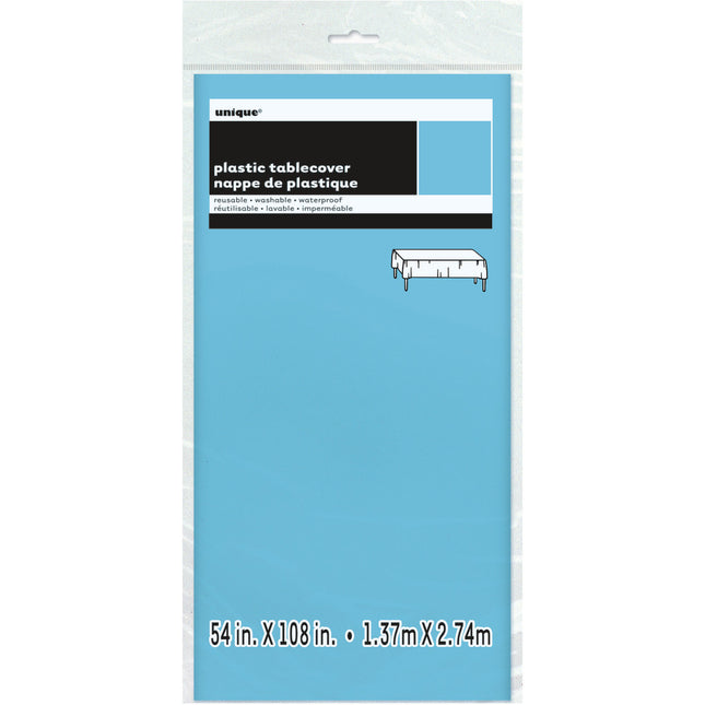 Mantel Azul Claro Plástico 2,74m
