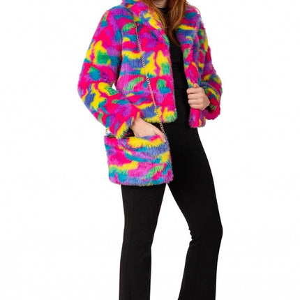 Bolso Peluche Camuflaje Arco Iris