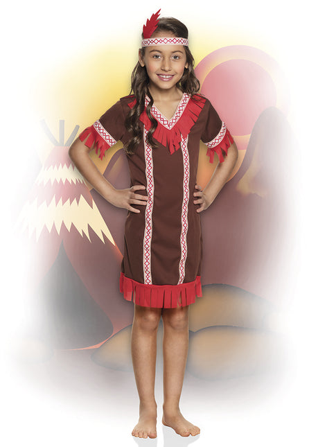 Vestido Indio Niño Rojo