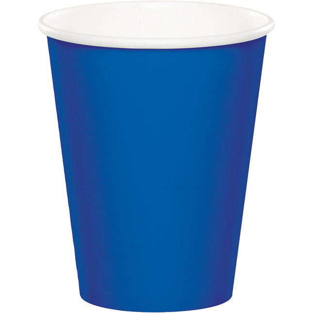 Vasos azules 256 ml 8 uds.