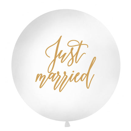 Globo Blanco Just Married 1m