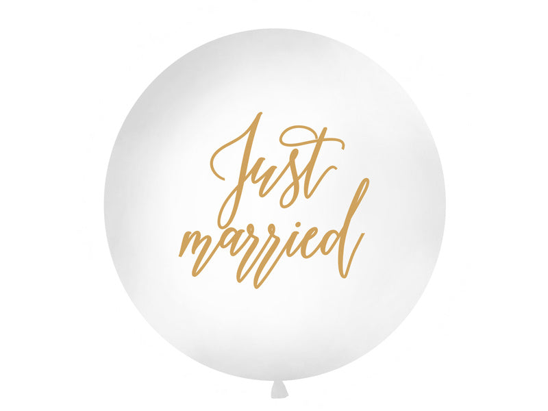 Globo Blanco Just Married 1m