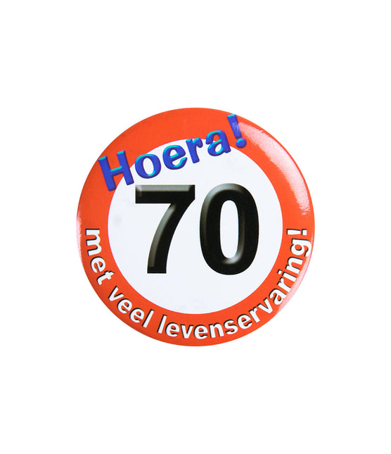 Botón 70 años Señal de tráfico 5,5cm