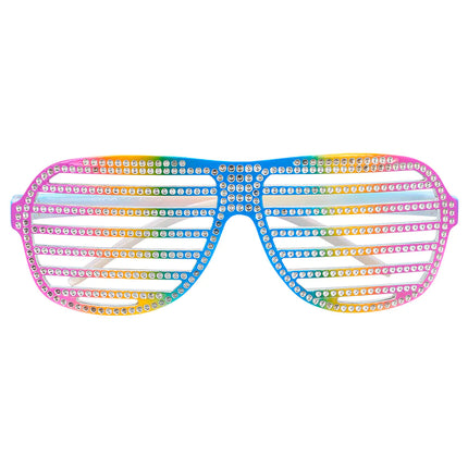 Gafas Arco Iris Rayas Purpurina
