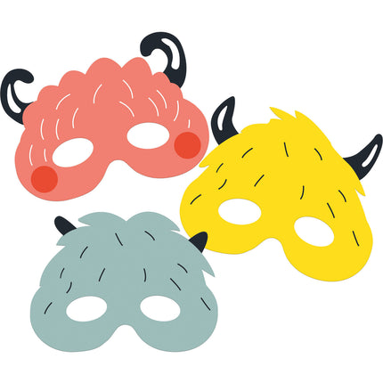 Máscaras de Monstruo Bash 6pcs
