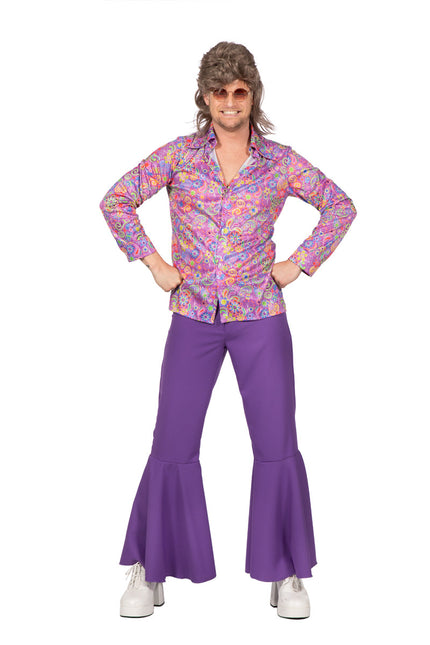 Blusa Hippie Floral Morada