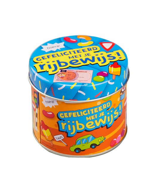 Lata de caramelo Permiso de conducir 9cm