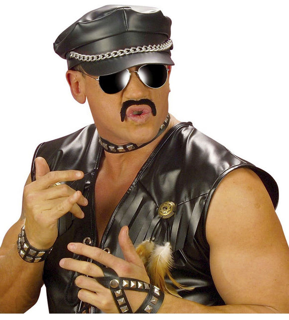 Bigote postizo negro 1ud