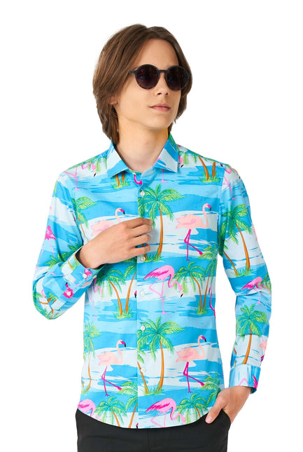 Camiseta Hawaii Flamingo Adolescente Niño Adolescente <tc>OppoSuits</tc>