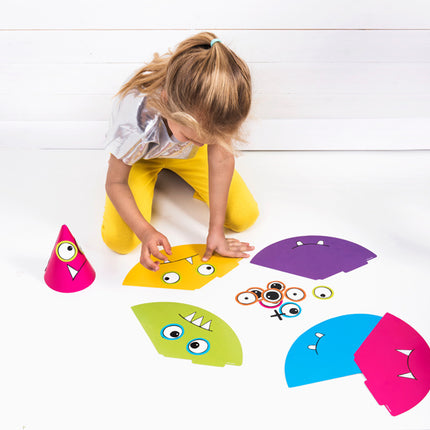 Sombreros para fiestas de monstruos 16cm 6pcs