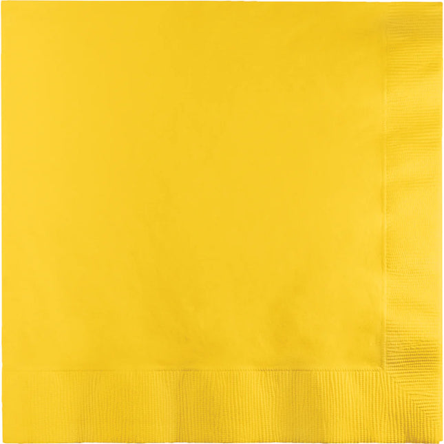 Servilletas Amarillas 3 Capas 41cm 25ud.