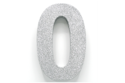 Figura Decoración Mesa Plata 0 Purpurina 20,5cm