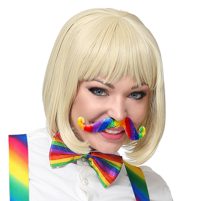 Bigote falso arco iris