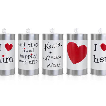 Latas de boda 14cm 5uds