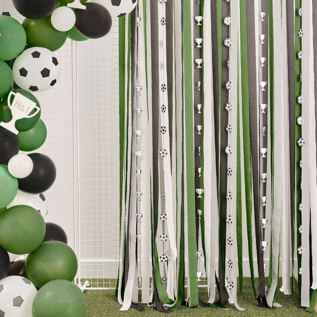 Guirnalda decorativa colgante de fútbol 1m
