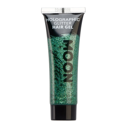 Gel para el pelo con purpurina holográfica Moon Glitter Verde 20ml