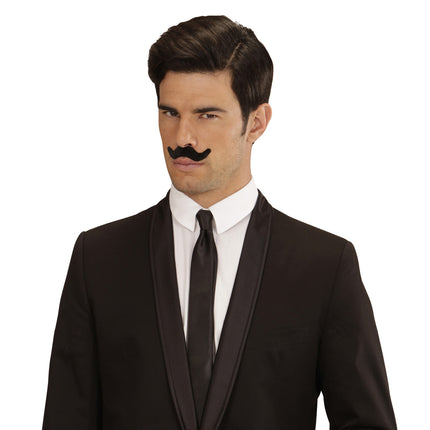 Bigote postizo negro 12uds.