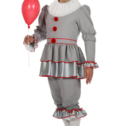 Traje de payaso Gris