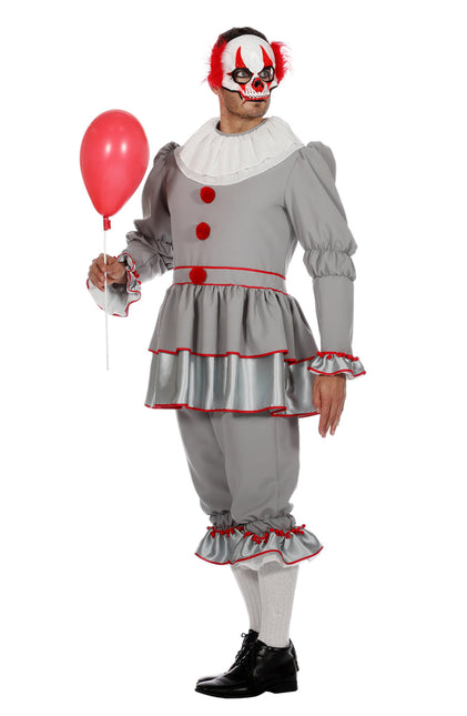 Traje de payaso Gris