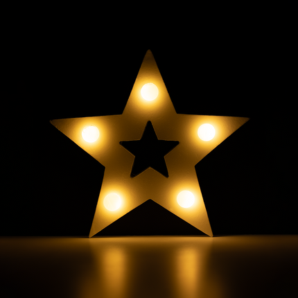 Estrella de luz blanca
