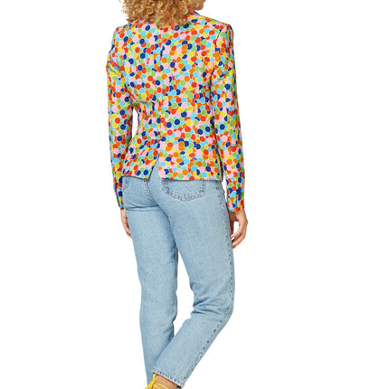 Blazer de confeti de fiesta para mujer <tc>OppoSuits</tc>