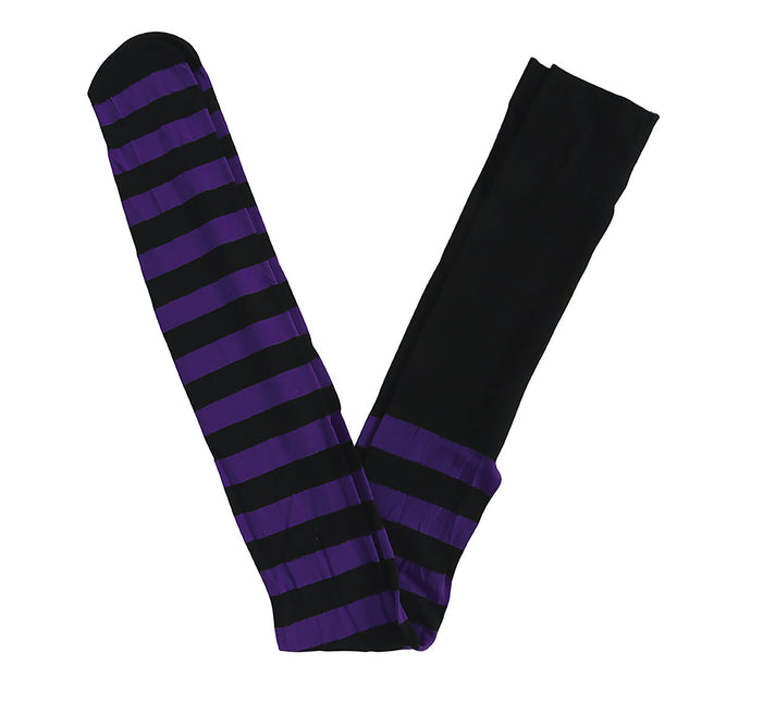Legging morado a rayas