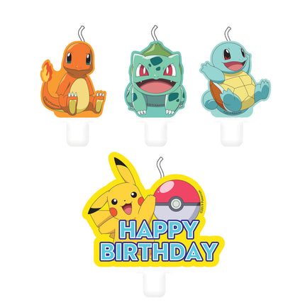 Velas Pokemon 7.8cm 4pcs