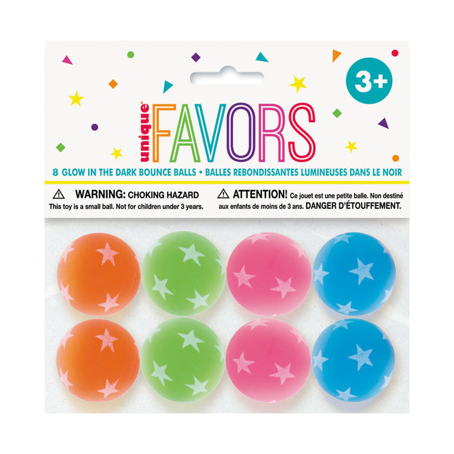 Breakout presenta Bolas Saltarinas que Brillan en la Oscuridad 3cm 8pcs