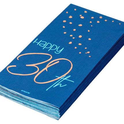 Servilletas 30 Años Azul 33cm 10pcs