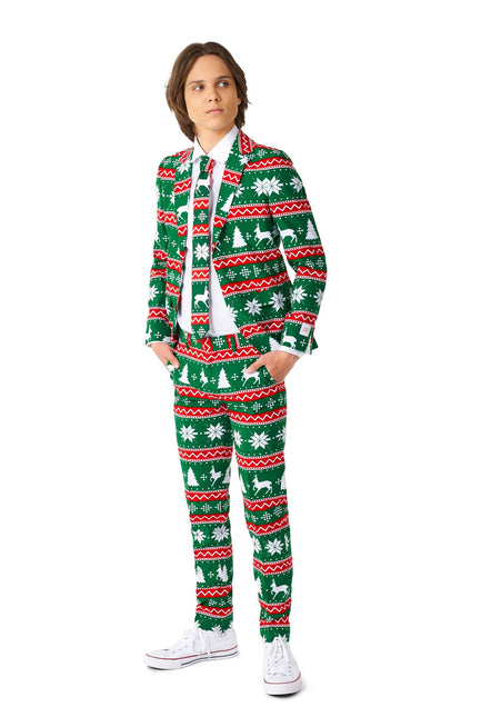 Traje Verde Festivo Niño Adolescente <tc>OppoSuits</tc>