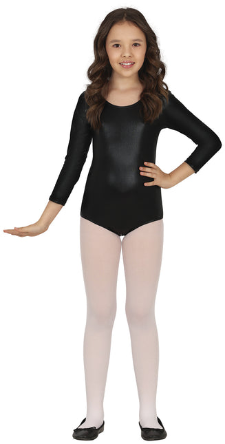 Maillot Negro Niña Metalizado